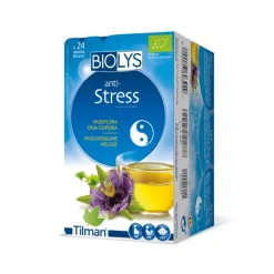 Biolys Anti-Stress 24 Saquetas | Chá Passiflora e Erva-Cidreira - Relaxamento e Calma