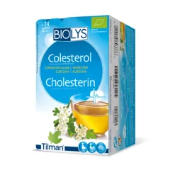 Biolys Colesterol 24 Saquetas | Chá Espinheiro-Branco e Cúrcuma - Saúde Cardiovascular