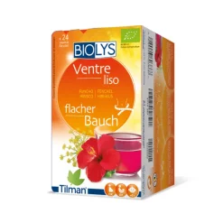 Biolys Ventre Liso 24 Saquetas | Chá Funcho e Hibisco - Reduz Inchaço Abdominal