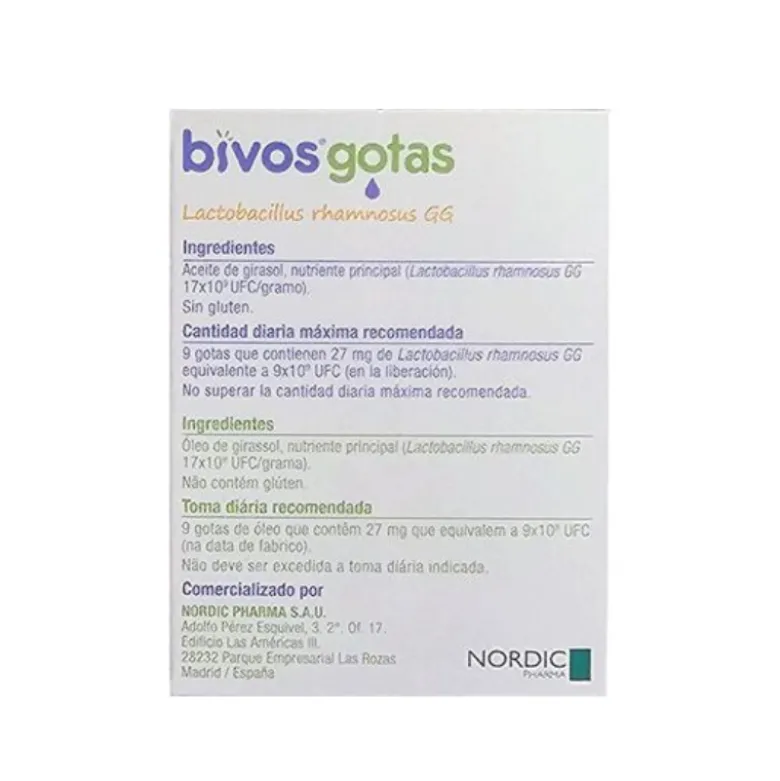 Bivos Gotas 8ml | Probiótico Infantil para Gastroenterite e Antibióticos