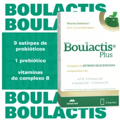 BOULACTIS PLUS Simbiótico 8 Saquetas | Diarreia e Flora Intestinal +3 Anos | Sabor Laranja