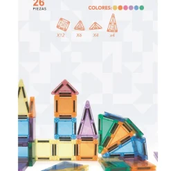 Braintoys Nomic Clack Mini 26 peças | Construções Magnéticas +3 anos