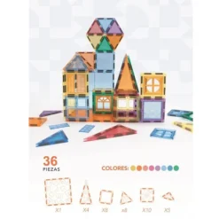 Braintoys Nomic Clack 36 peças | Construções Magnéticas +3 anos