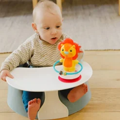 Bumbo Roca com Ventosa Gwen a Girafa 3m+ | Estimulação Sensorial | Livre de BPA