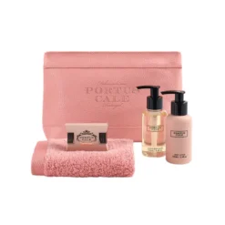 Castelbel Portus Cale Rosé Blush Kit Viagem | Gel, loção, sabonete e toalha