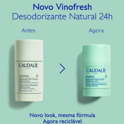 Caudalie Vinofresh Desodorizante Stick Natural 50g | Sem Sais de Alumínio