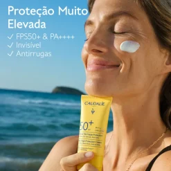 Caudalie Vinosun Creme Solar FPS50+ Rosto 50ml | Proteção Muito Elevada UVA/UVB