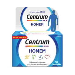 Centrum Homem 30 Comprimidos | Energia, Imunidade e Saúde Muscular +18 Anos