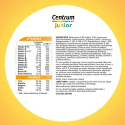 Centrum Junior 30 Comprimidos Mastigáveis | Vitaminas e Minerais Crianças +4 Anos