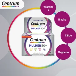 Centrum Mulher 50+ 90 Comprimidos | Suplemento para Mulheres +50 Anos