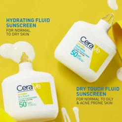 Cerave Fluido Protetor Invisível Oil Control SPF50+ 50ml | Protetor Solar Rosto - Pele normal a oleosa