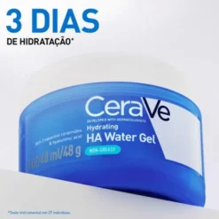 CeraVe HA Water Gel Hidratante 48ml | Hidratação 72h + Ácido Hialurónico