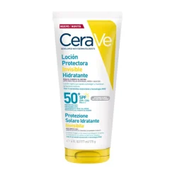 Cerave Loção Protetora Invisível Hidratante SPF50+ 177ml | Protetor Solar Rosto e Corpo