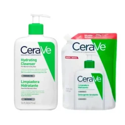 Cerave Pack Creme Hidratante Limpeza 473ml + Refil 473ml | Pele Normal a Seca