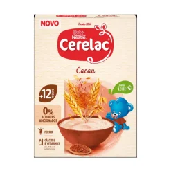 CERELAC 8 Cereais Cacau Não Láctea +12Meses 250g | Preparar com Leite Papa Infantil Nutritiva
