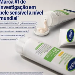 Cetaphil Creme Hidratante Facial Diário FPS 30 50ml | Para Pele Sensível | Niacinamida