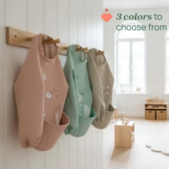 Chicco Babete com Mangas Impermeável Stay-Dry 6M+ Rosa | Proteção Total