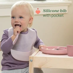 Chicco Babete em Silicone Rosa 6M+