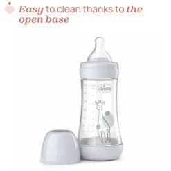 Chicco Biberão Perfect 5 240ml Rosa | Fluxo Médio +2M Anticólicas