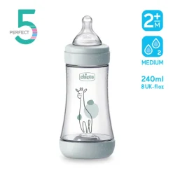 Chicco Biberão Perfect 5 240ml Rosa | Fluxo Médio +2M Anticólicas