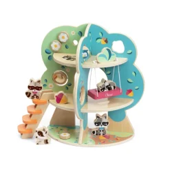 Chicco Casa da Árvore dos Guaxinins 2+ Anos | Brinquedo Educativo Madeira