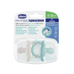 Chicco Chupetas PhysioForma Luxe Silicone Cinza/Azul 6-16M