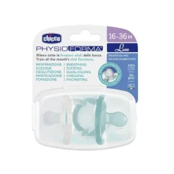 Chicco Chupetas PhysioForma Luxe Silicone Transparente/Azul 16-36M