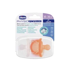 Chicco Chupetas PhysioForma Luxe Silicone Transparente/Laranja 16-36M