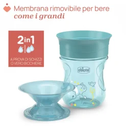 Chicco Copo Refeição 360 Azul 12M+ 200ml