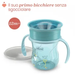 Chicco Copo Refeição 360 Azul 12M+ 200ml