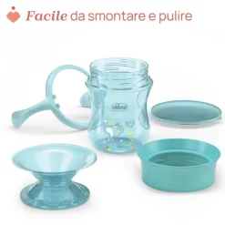 Chicco Copo Refeição 360 Azul 12M+ 200ml