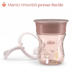 Chicco Copo Refeição 360 Rosa 12M+ 200ml