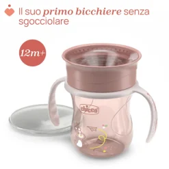 Chicco Copo Refeição 360 Rosa 12M+ 200ml