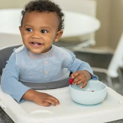 Chicco Easy Bowl Tigela Silicone Ventosa Rosa 6M+ | Sem BPA Microondas