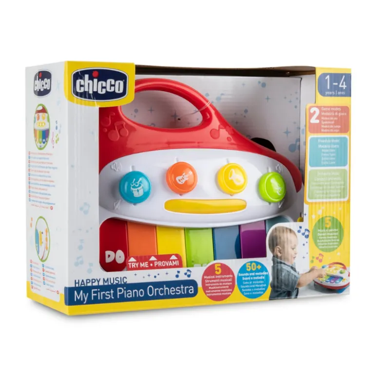 Chicco O Meu Primeiro Piano | Brinquedo Musical Infantil 1-4 Anos