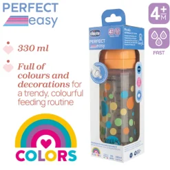 Chicco Perfect Easy Biberão Amarelo 330ml 4M+