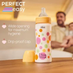 Chicco Perfect Easy Biberão Amarelo 330ml 4M+