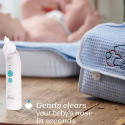 Chicco PhysioClean Aspirador Nasal Elétrico 0m+ | 3 Níveis de Sucção com Melodias