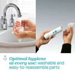 Chicco PhysioClean Aspirador Nasal Elétrico 0m+ | 3 Níveis de Sucção com Melodias