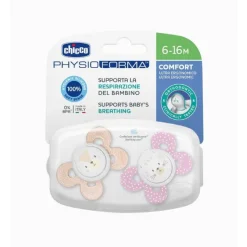 Chicco Physio Comfort Chupetas Silicone Girl 6-16M