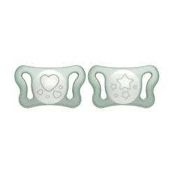 Chicco PhysioForma Chupeta Micró Lumi Verde 0-2M x2