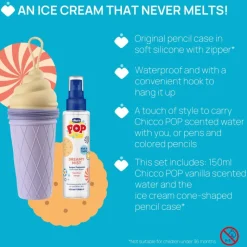 Chicco Pop Frosty Água Perfumada Baunilha + Estojo Gelado | +3 Anos