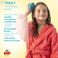 Chicco Pop Tingly Amaciador Baunilha 150ml + Escova Massagem +3A