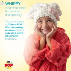 Chicco Pop Whippy Mousse Banho 2em1 Baunilha 200ml + Toalha +3A