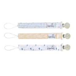 Copper Pearl Clipes para Chupeta Padrão Sol | Set de 3 Clipes para Prender na Chupeta