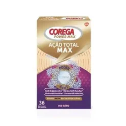 Corega Ação Total Max Pastilhas Efervescentes Limpeza x36