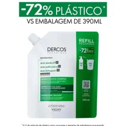 Dercos Anticaspa Champô DS Recarga Cabelo Oleoso 390ml