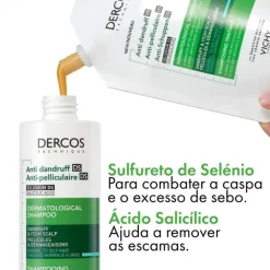 Dercos DS Champô Anticaspa Cabelo Normal a Oleoso 95ml | Reduz a caspa e controla o excesso de sebo