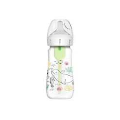 Dr. Brown's Biberão Anticólicas Options+ Boca Larga Oceanos 0+ Meses 270ml | Tetina que Imita o Peito