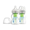 Dr. Brown's Biberão de Vidro Anti-Cólicas Options+ 2x150ml | Boca Larga | Sistema Ventilação